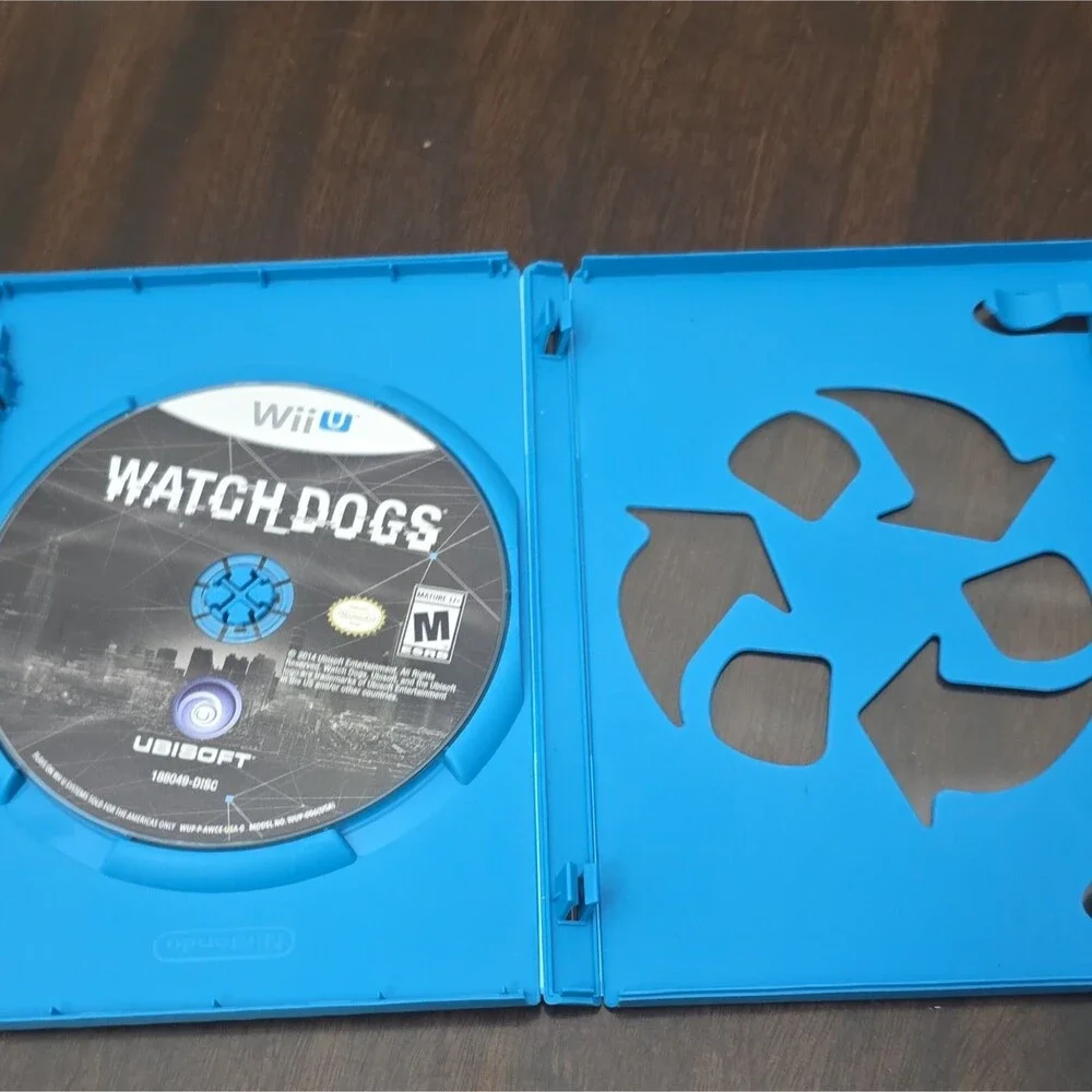 Ubisoft Watch Dogs Nintendo Wii U 2014 NTSC-U/C M-Mature Manual Included